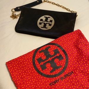 Leather Tory Burch Chain Handbag